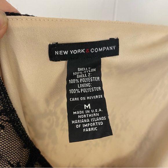 VTG NY&CO Sz M Babydoll Top Romantic Fairy Grunge Whimsygoth Lace Sheer Mesh - Picture 11 of 11